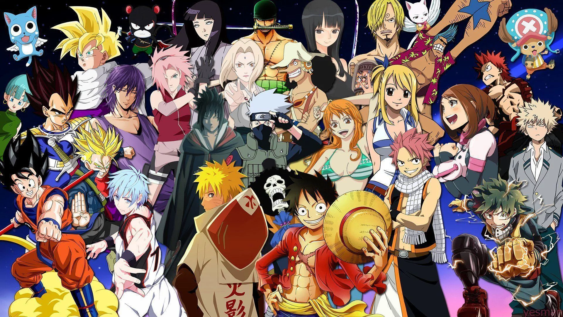 Free Download Naruto One Piece Bleach Wallpaper Page 508767 (1920 x 1080)