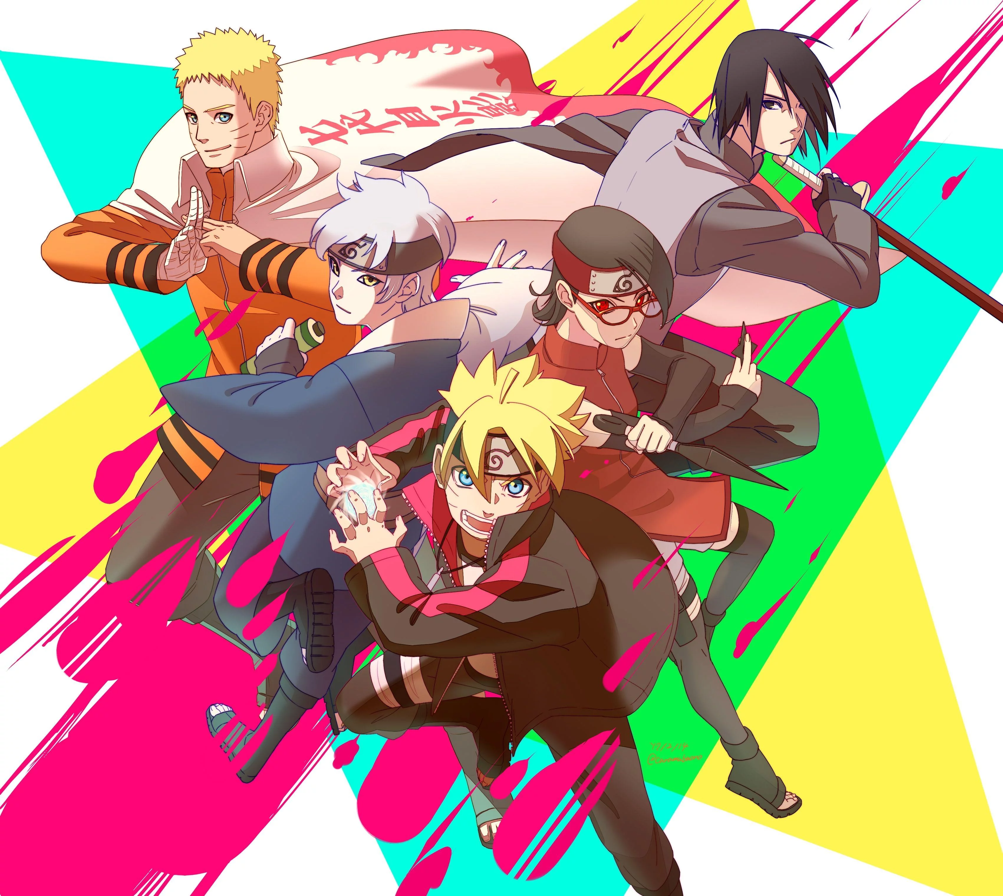 Free Download Naruto Boruto Sasuke Sarada Wallpaper Page 510103 (3403 x 3038)