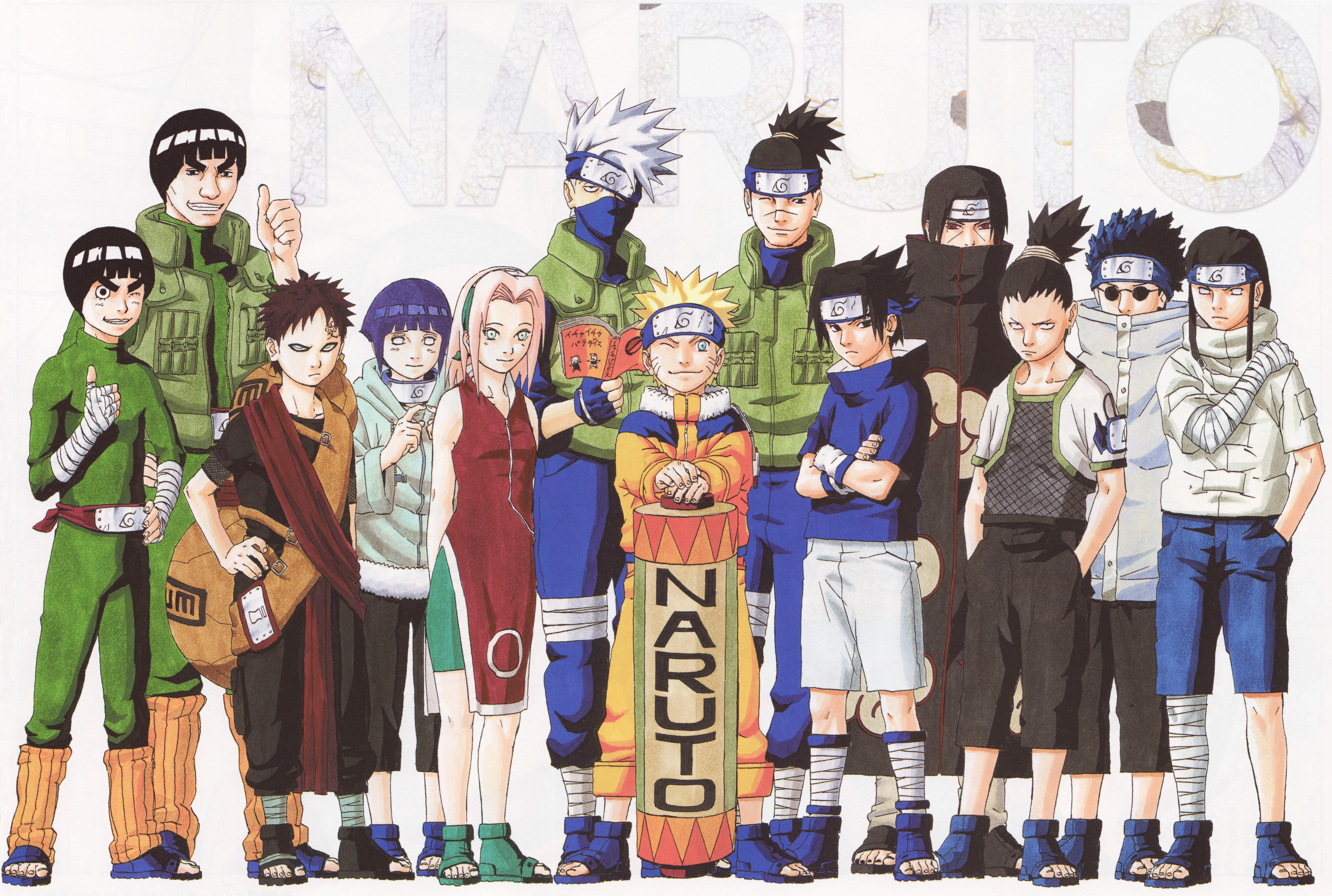 Free Download Naruto Sasuke Gaara Neji And Hinata Wallpaper Page 524426 (9000 x 6054)