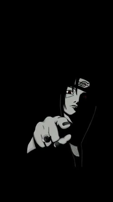 Free Download Naruto Cool Wallpaper Black And White Page 530863 (480 x 854)