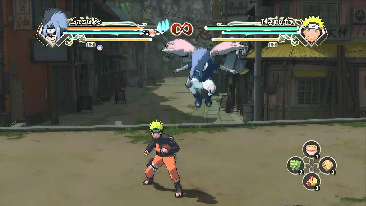 Free Download Naruto Nine Tailed Fox Vs Sasuke Curse Mark Wallpaper Page 531650 (1280 x 720)
