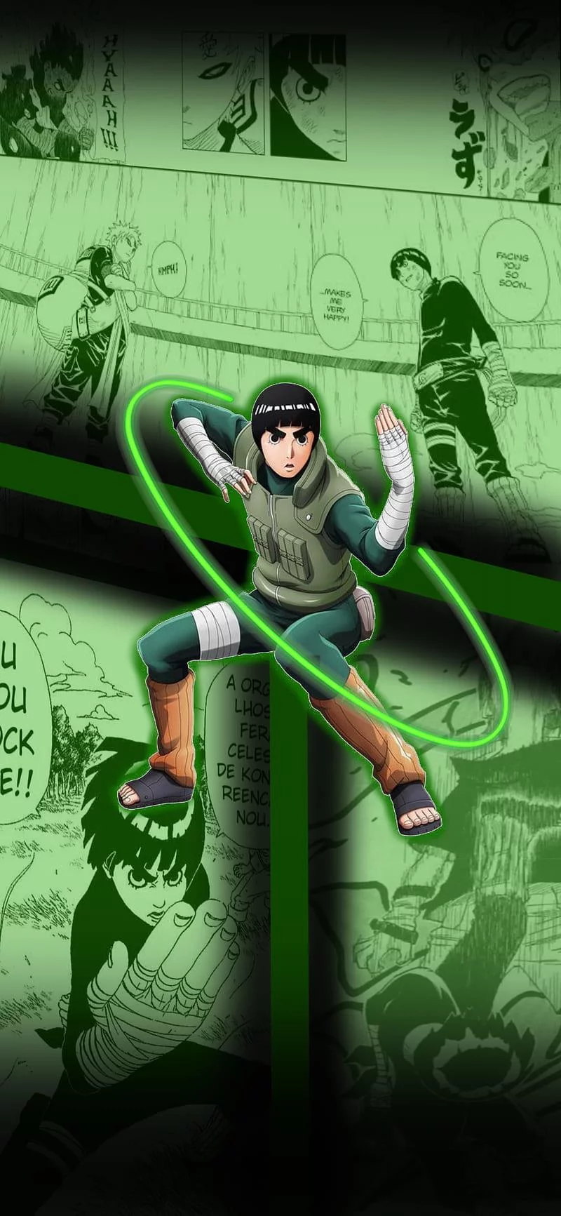 Free Download Naruto Dark Wallpaper Rock Lee Page 536110 (800 x 1733)