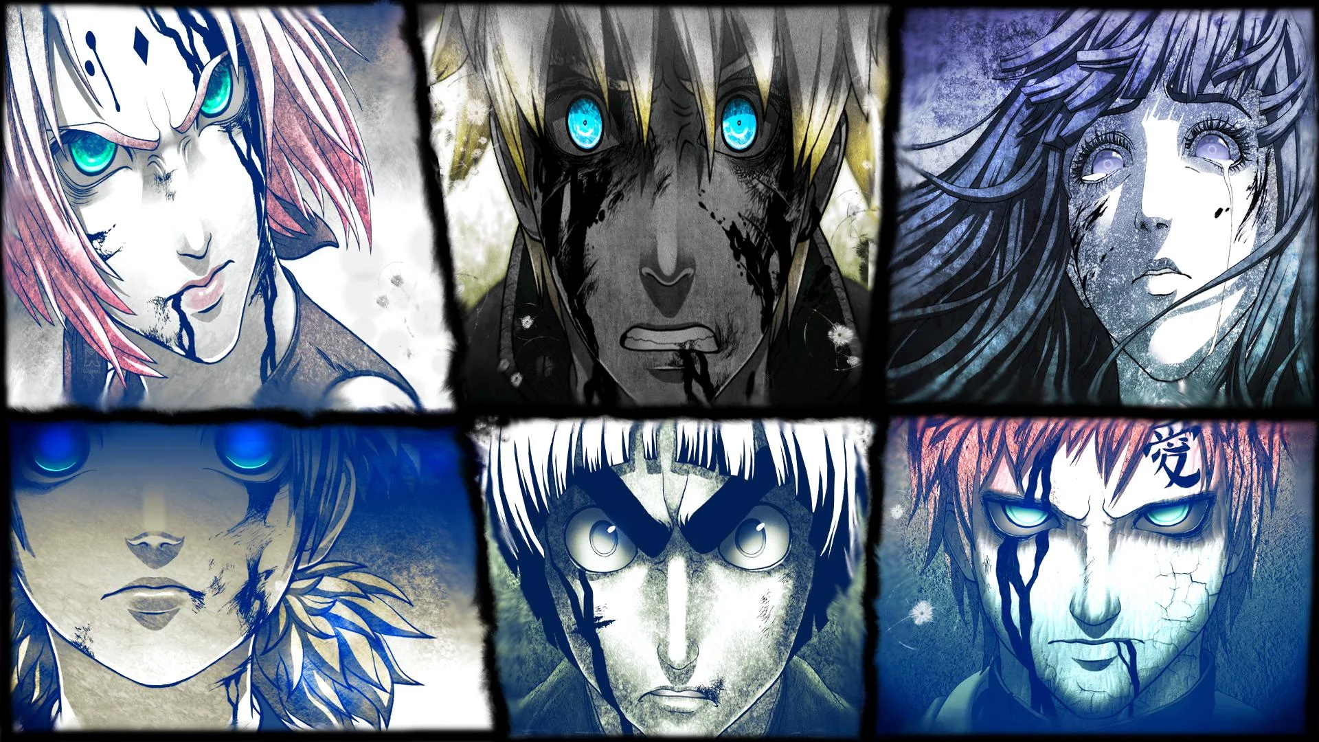 Free Download Naruto Desktop Wallpaper Character Collage Page 538924 (1920 x 1080)