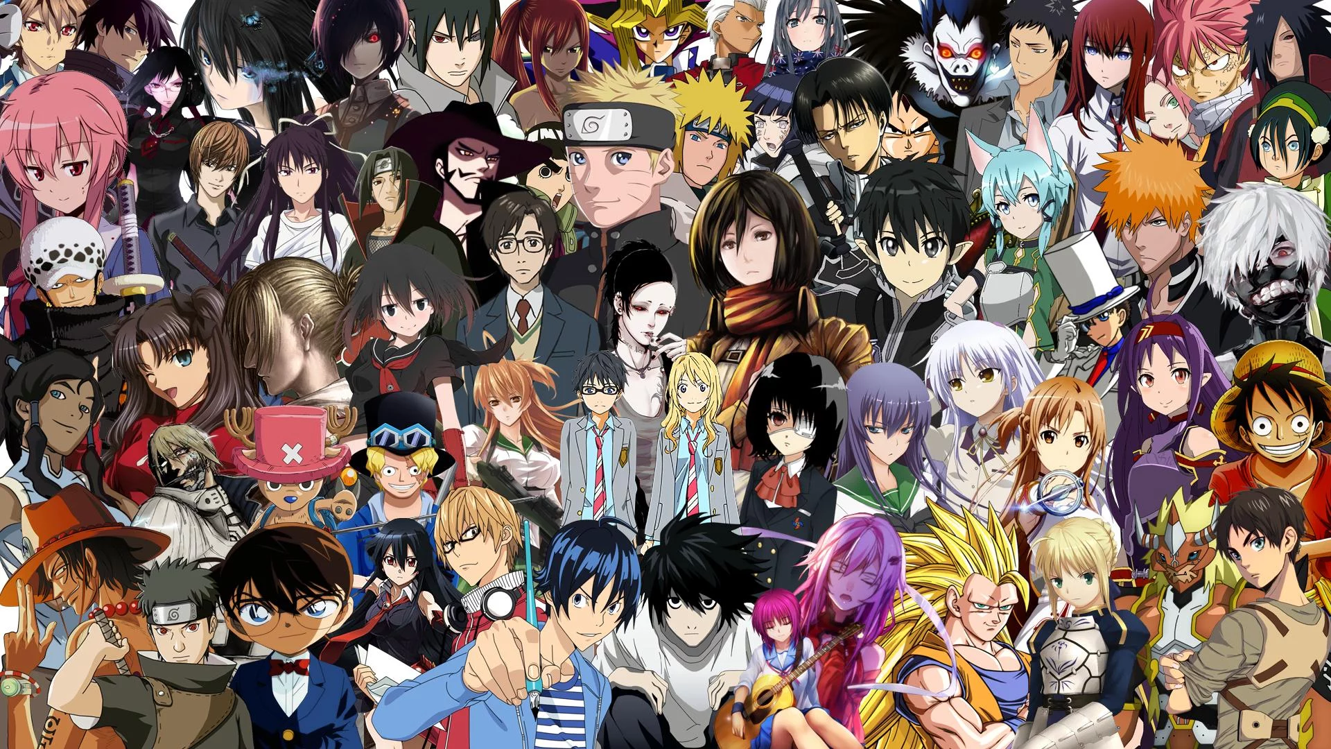 Free Download Naruto Desktop Wallpaper Character Collage Page 538978 (1920 x 1080)