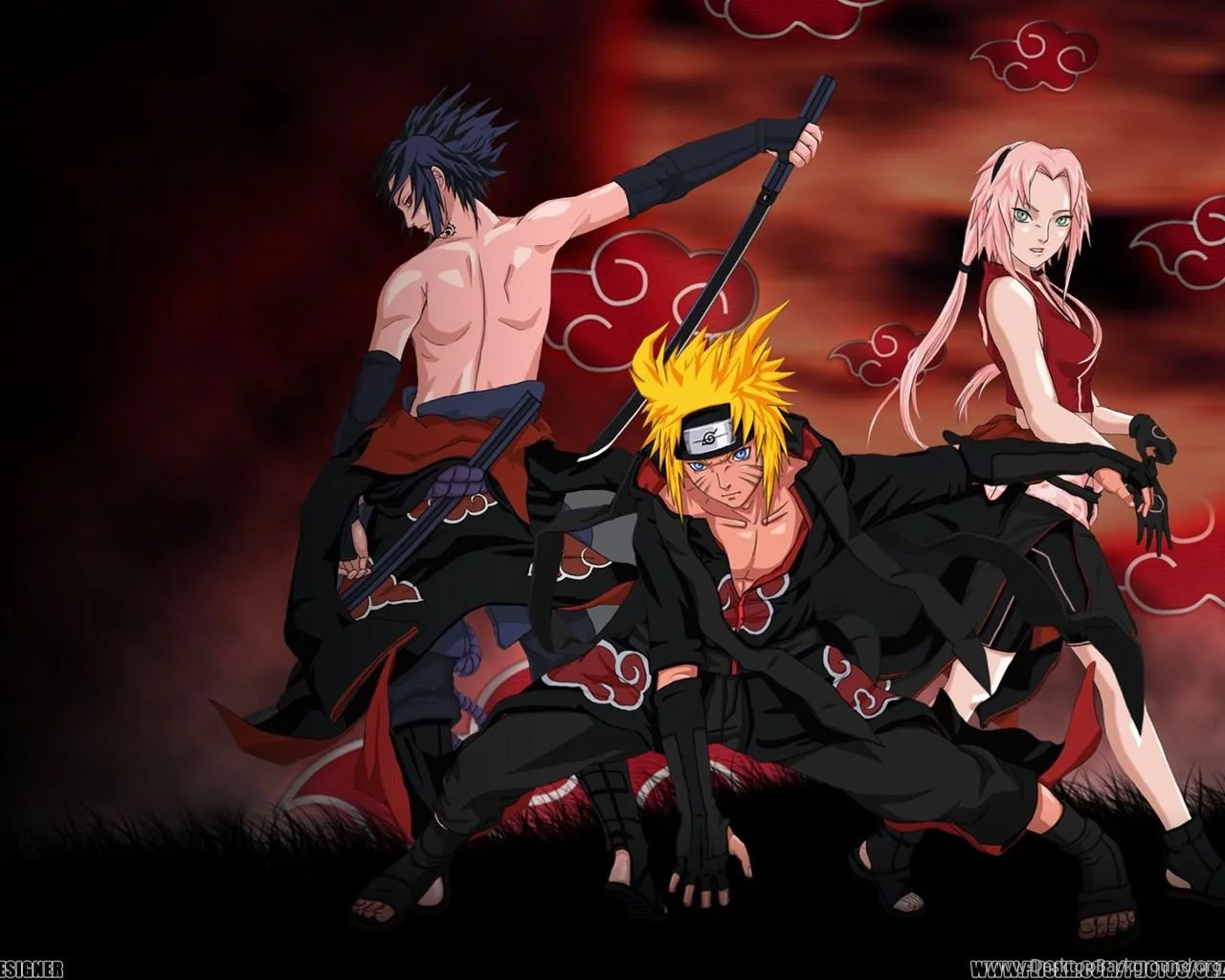 Free Download Naruto Desktop Wallpaper Sasuke Sakura And Naruto Page 541363 (1280 x 1024)