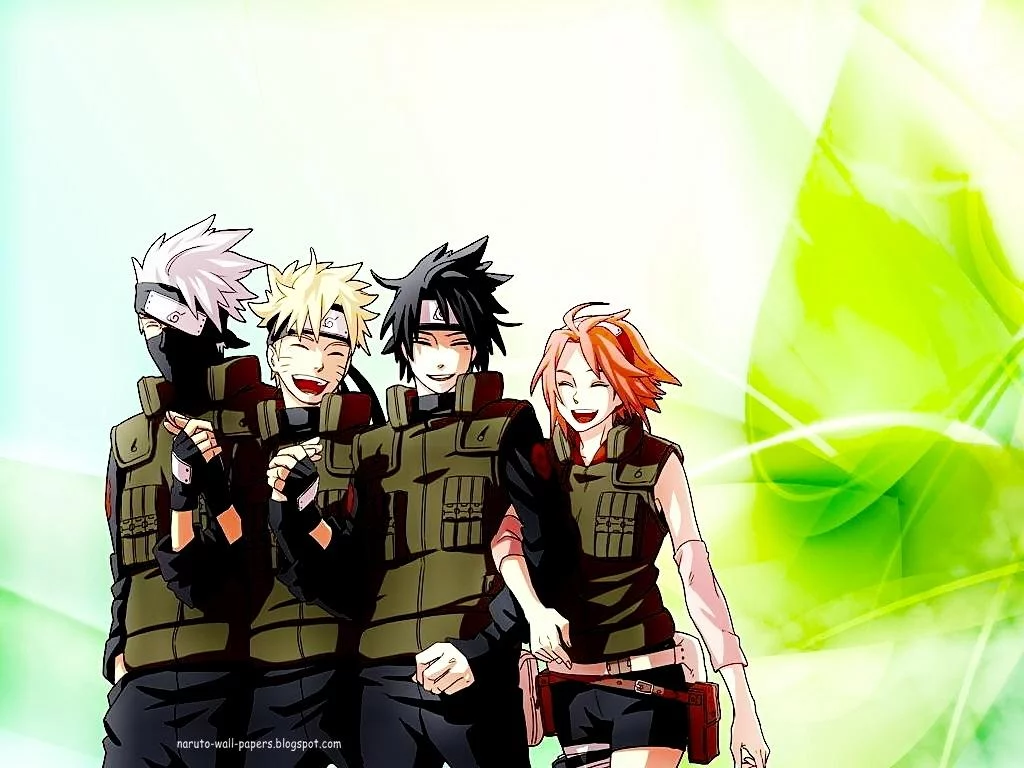 Free Download Naruto Desktop Wallpaper Team 7 Page 543140 (1024 x 768)