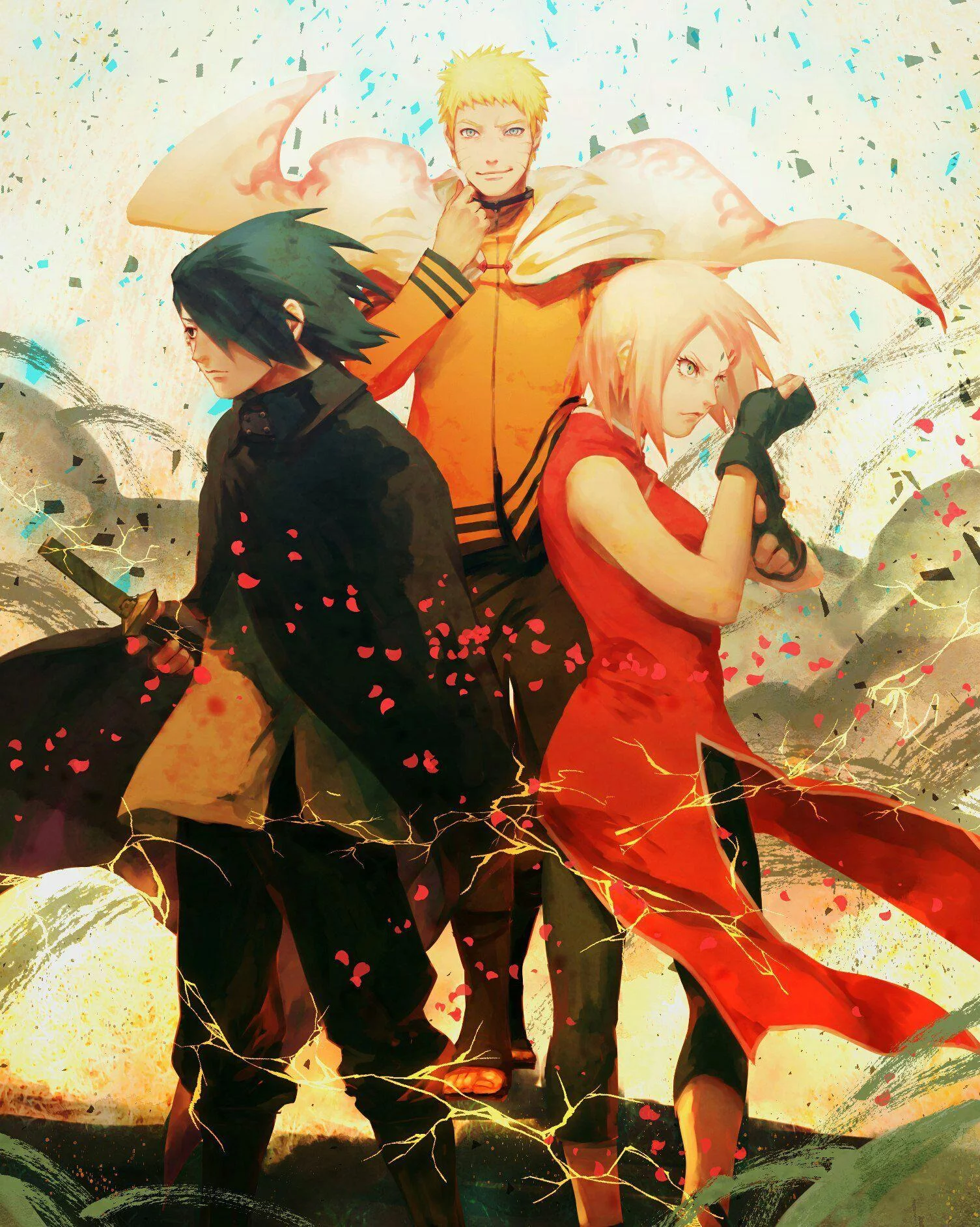 Free Download Naruto Team 7 Vertical Wallpaper Page 543170 (1505 x 1885)