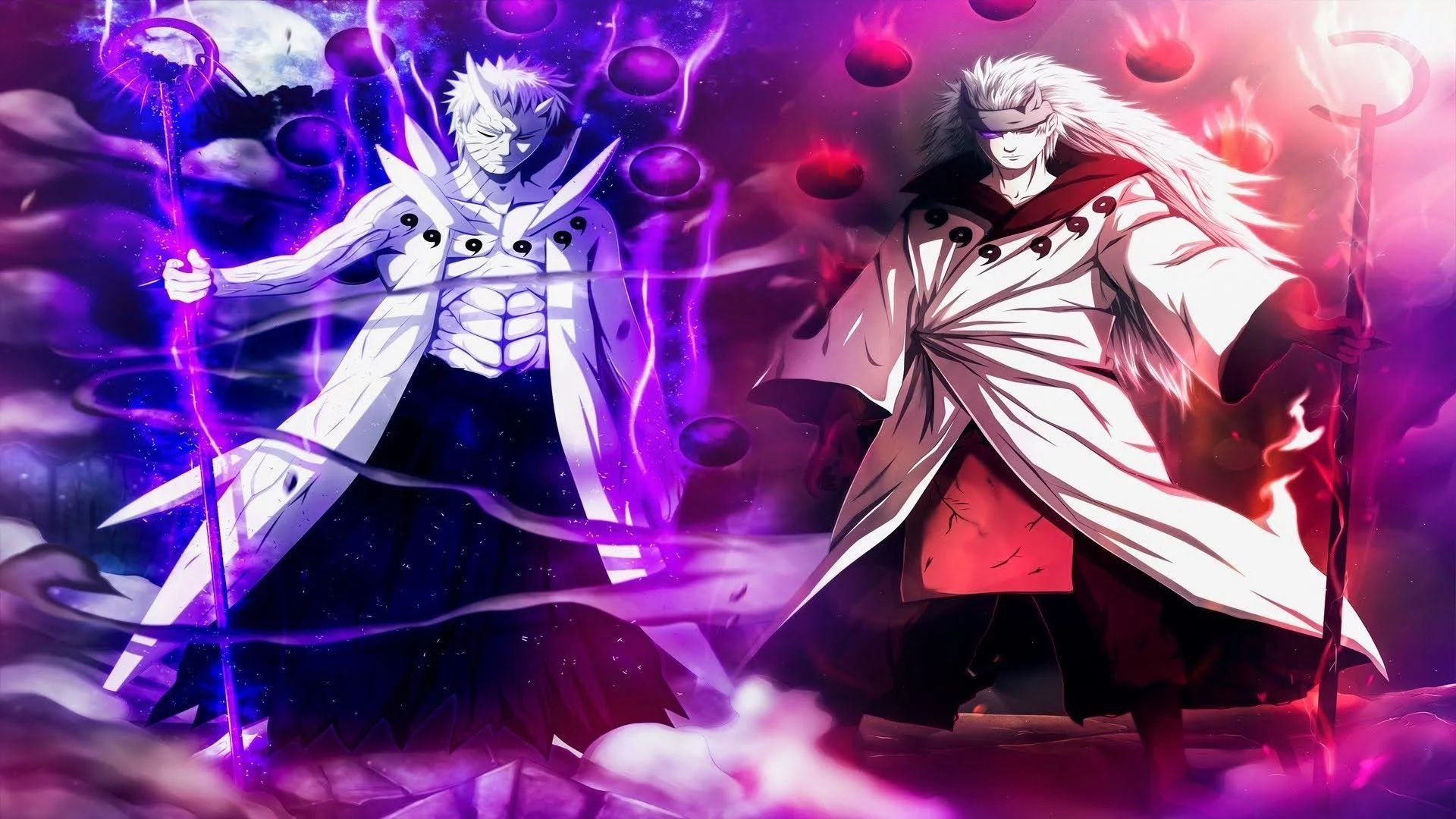 Free Download Naruto Obito Madara Dual Monitor Wallpaper Page 545604 (1920 x 1080)