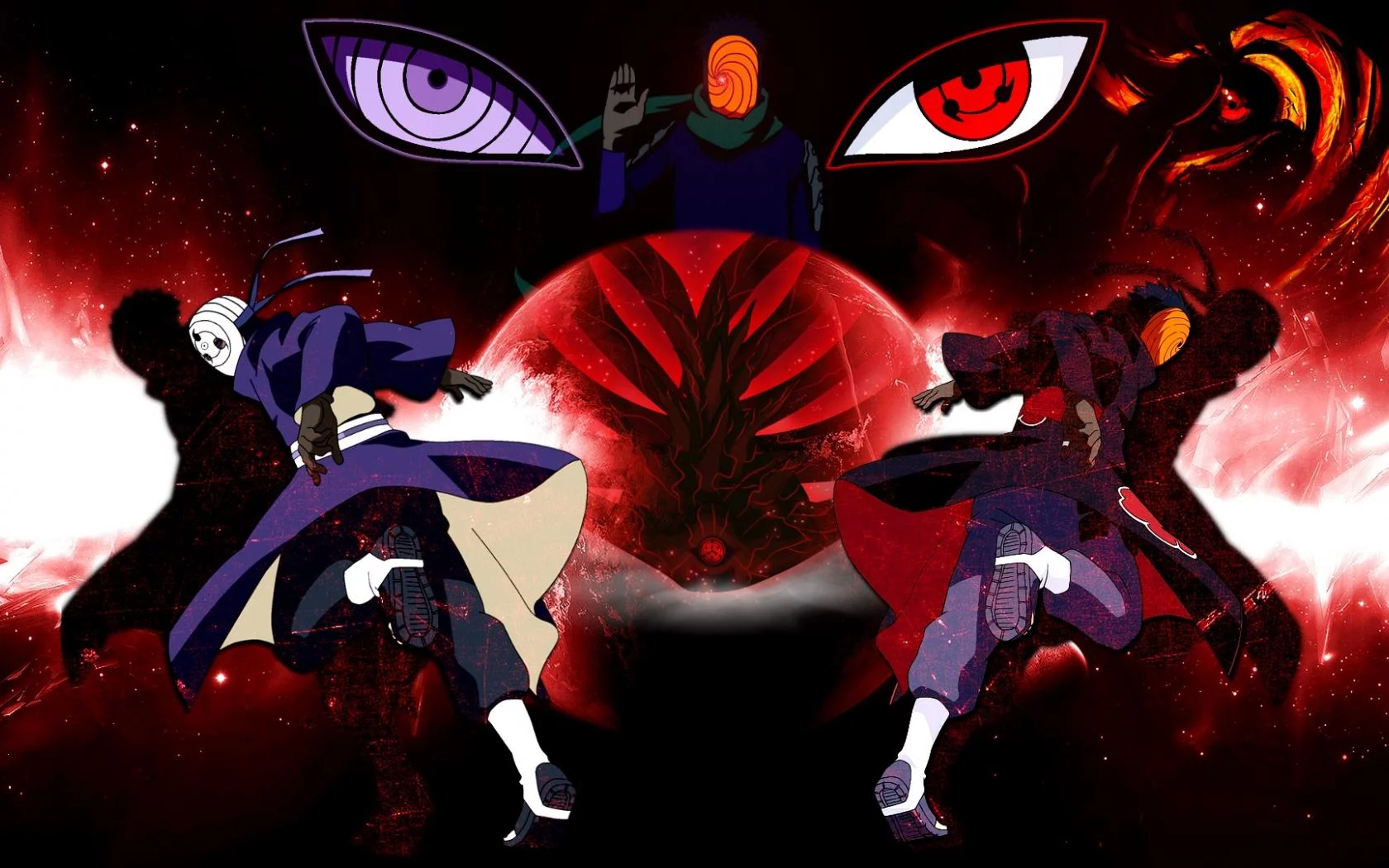 Free Download Naruto Dual Monitor Wallpaper Obito Madara Page 545634 (1680 x 1050)