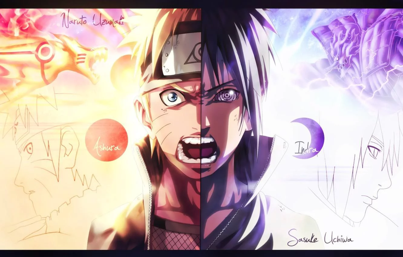 Free Download Naruto Dual Monitor Wallpaper Obito Madara Page 545638 (1332 x 850)