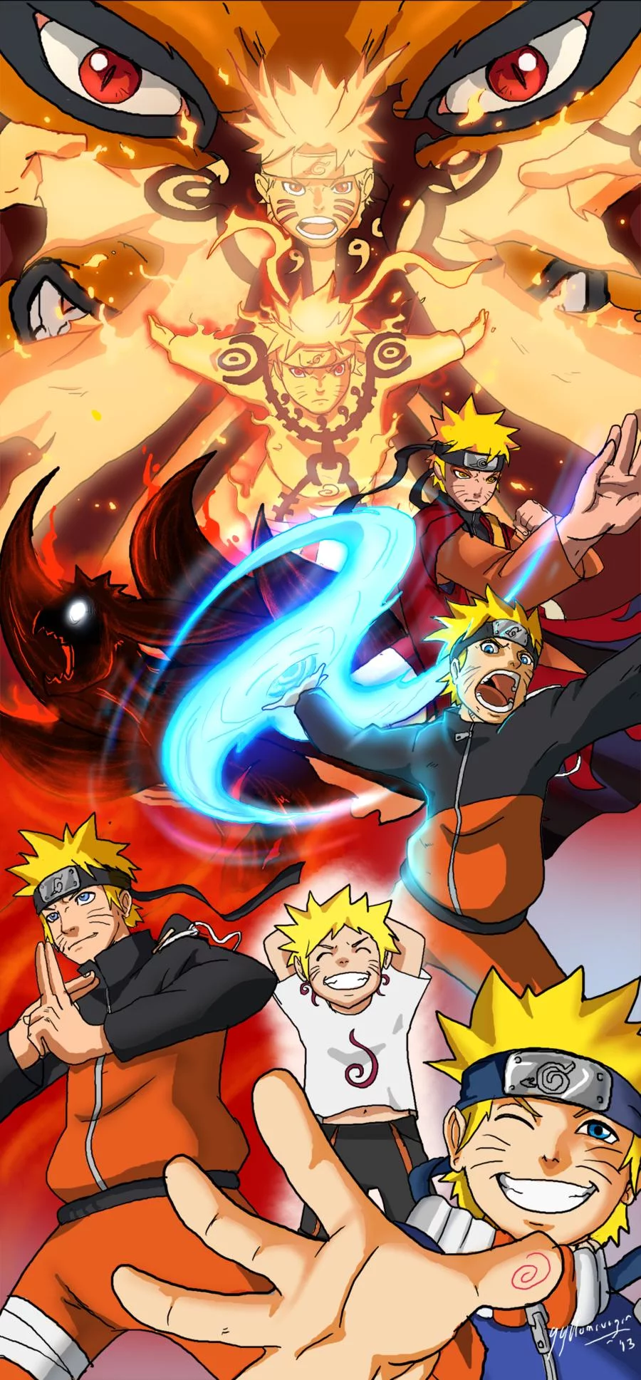 Free Download Naruto Evolution Wallpaper Hd Page 548734 (900 x 1937)