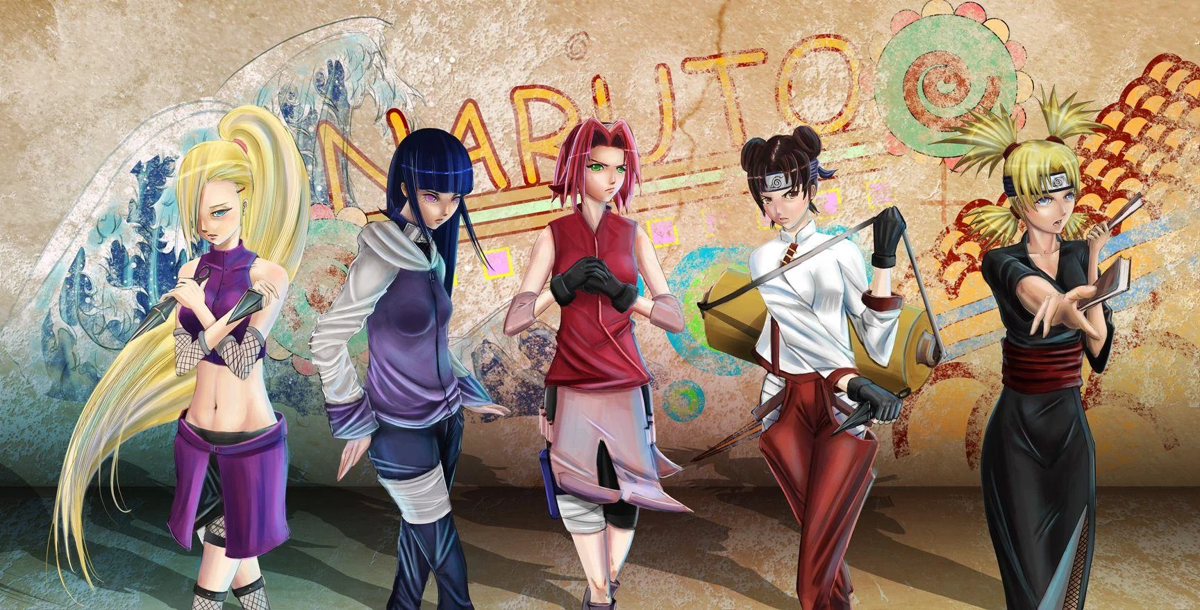 Free Download Naruto Shippuden Females Wallpaper Page 565168 (1728 x 878)