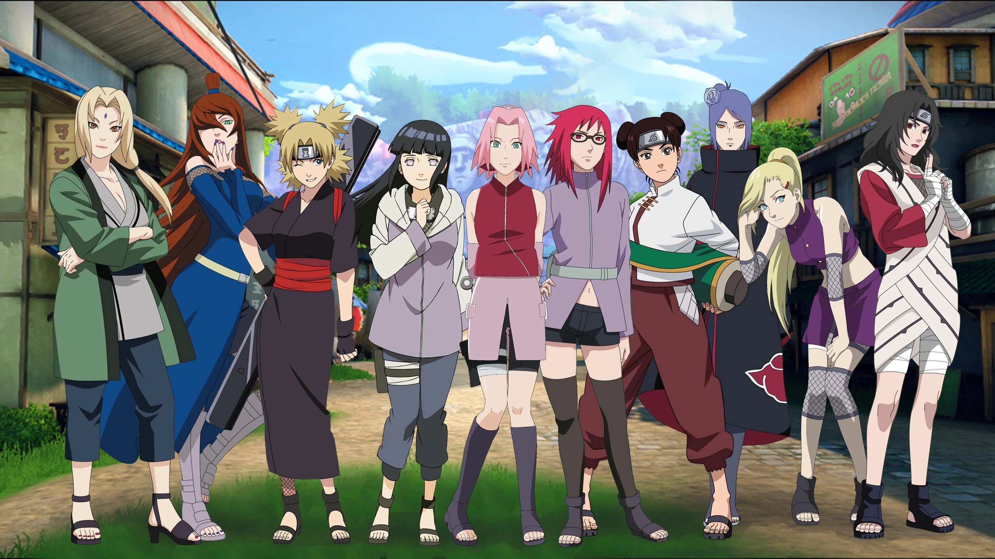 Free Download Naruto Shippuden Females Wallpaper Page 568102 (3162 x 1779)
