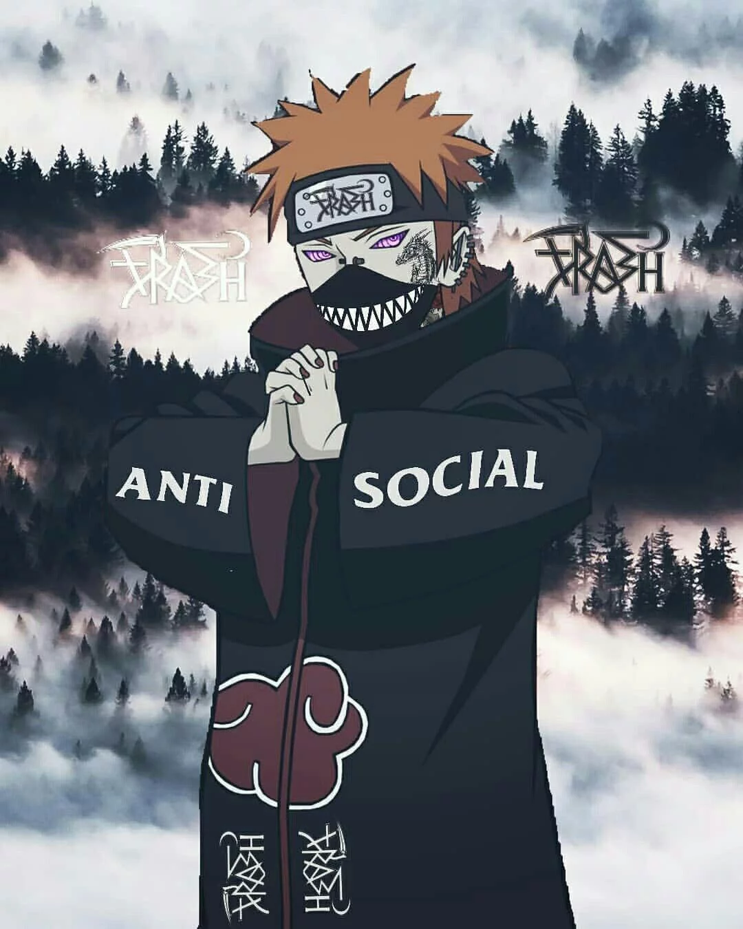 Free Download Naruto Glitch Art Wallpaper Page 568263 (1080 x 1350)
