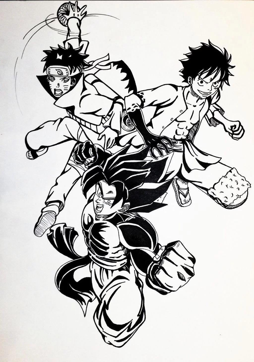Free Download Naruto Goku Luffy Wallpaper Page 568307 (1024 x 1456)