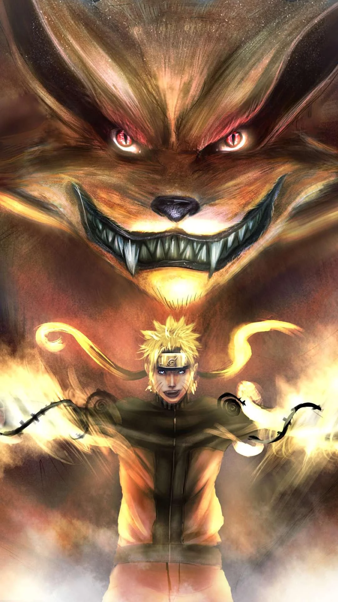 Free Download Naruto Nine Tails Chakra Mode Iphone Wallpaper Page 5724 (1080 x 1920)