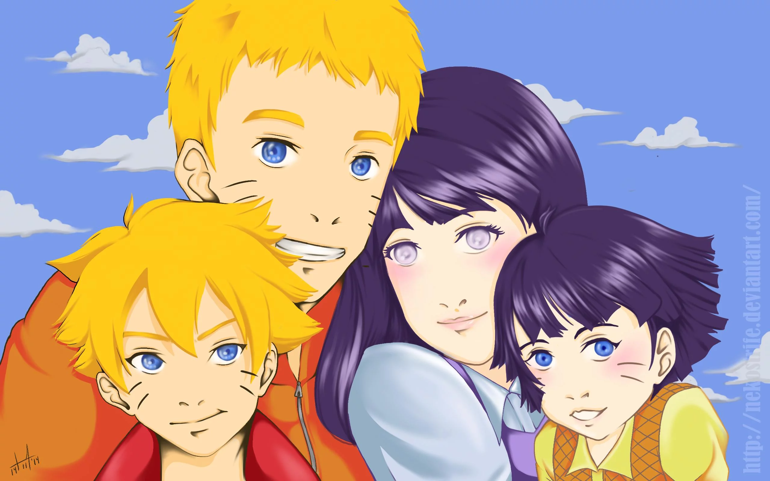 Free Download Naruto Hinata Family Wallpaper Page 592527 (2560 x 1600)