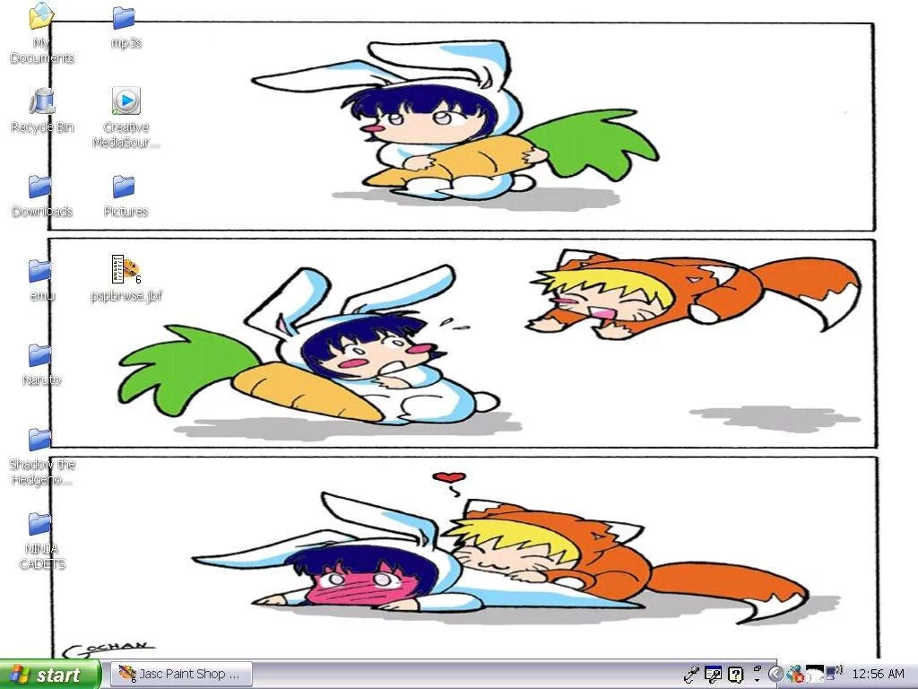 Free Download Naruto Hinata Heart Wallpaper Bunny Fox Page 593160 (1024 x 768)
