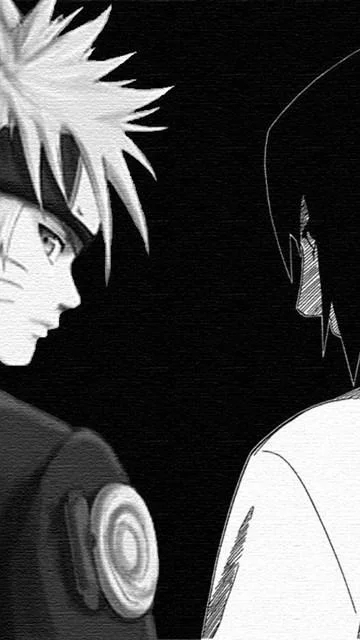 Free Download Naruto And Sasuke Wallpaper Black And White Page 5947 (360 x 640)