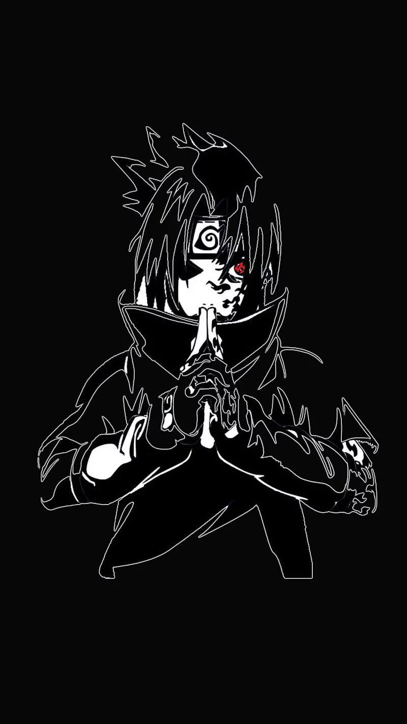 Naruto Sasuke Black Wallpaper Page 5953 (800 x 1422)