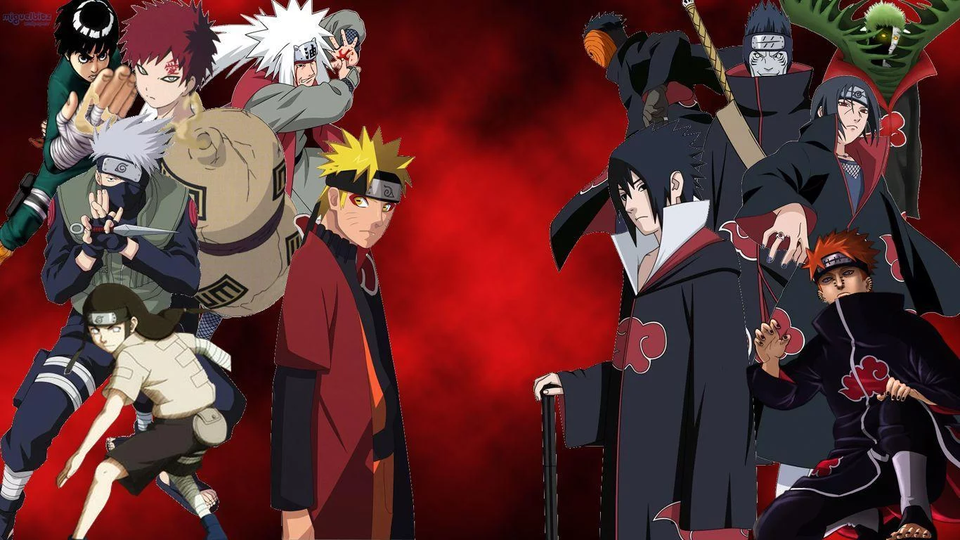 Free Download Wallpaper Naruto Vs Akatsuki Page 59679 (1366 x 768)