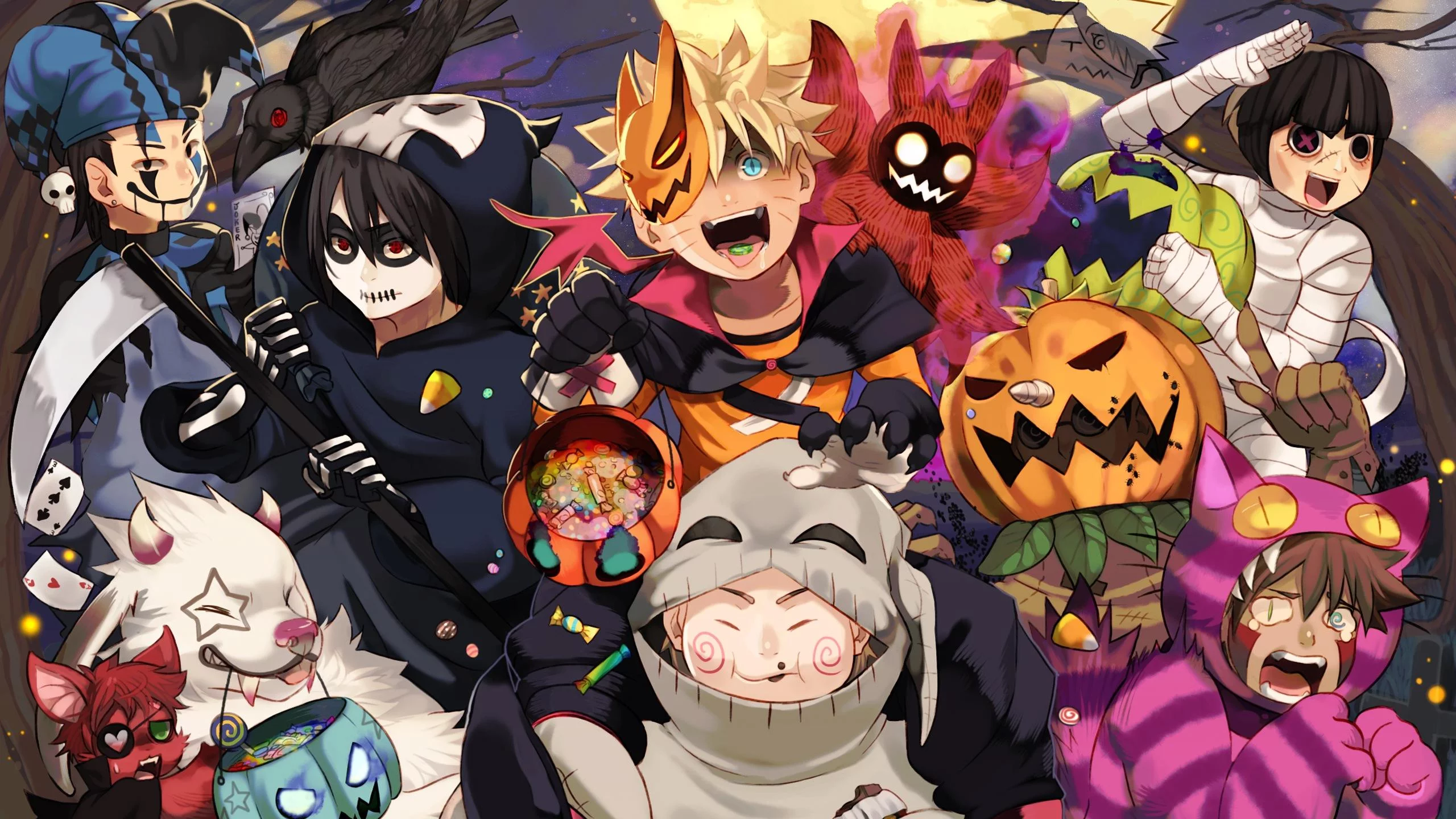 Free Download Naruto Sasuke Gaara Neji And Hinata Wallpaper Page 60076 (2560 x 1440)