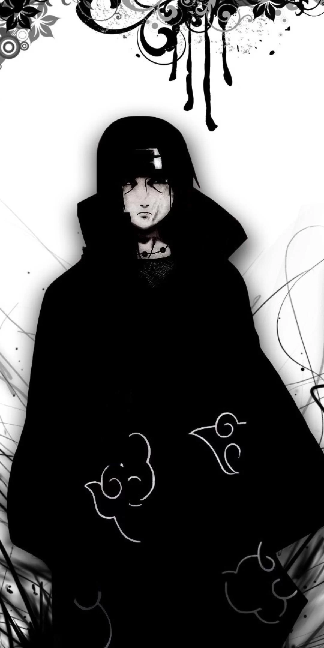 Free Download Naruto Hokage Black And White Wallpaper Page 615938 (1080 x 2160)