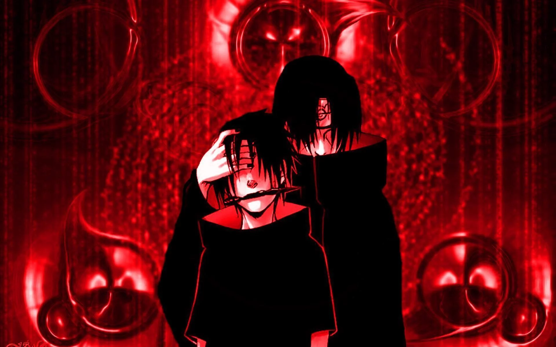 Free Download Naruto Itachi Red Eye Mobile Wallpaper Page 632963 (1920 x 1200)