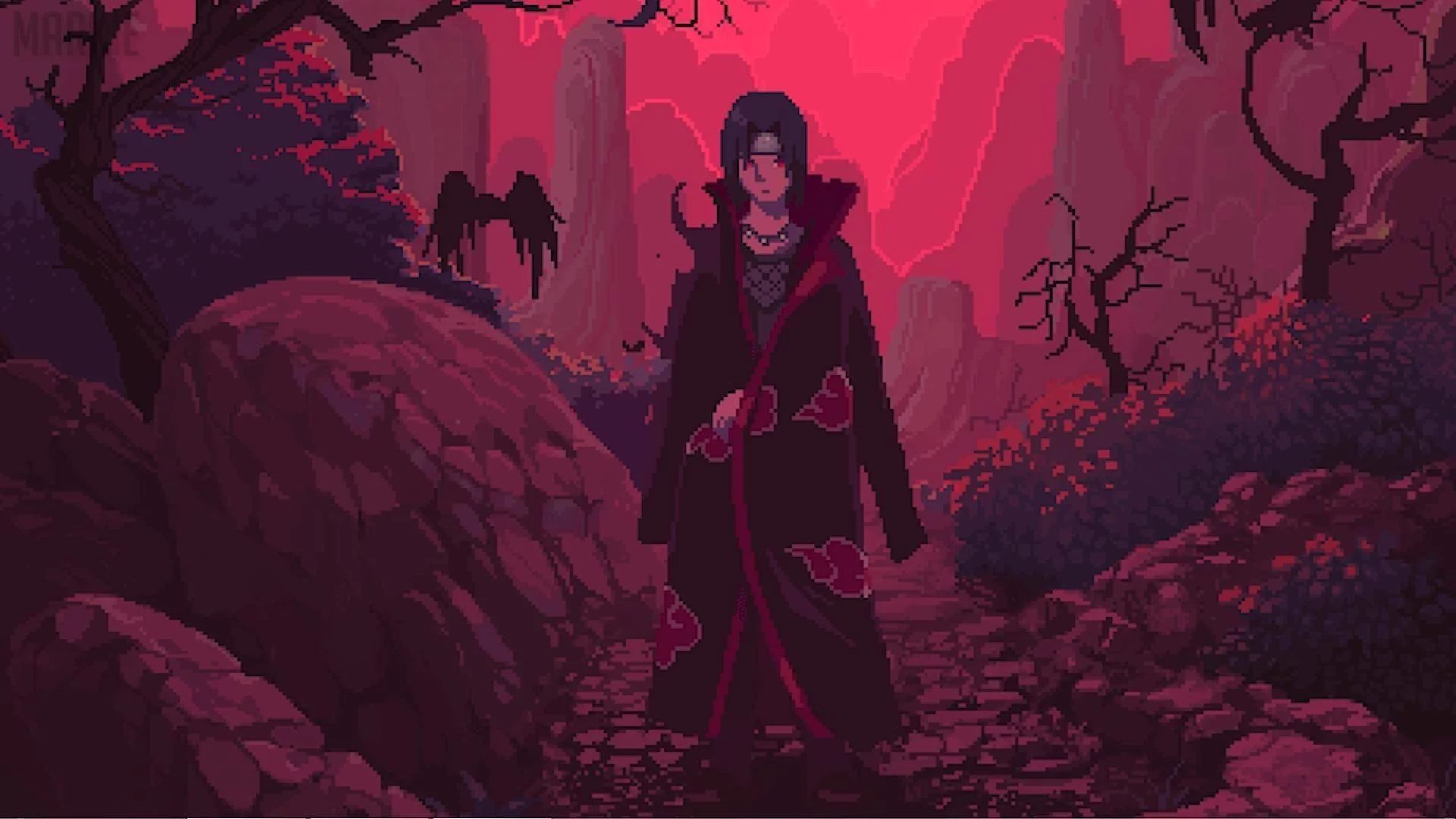 Free Download Naruto Itachi Red Eye Mobile Wallpaper Page 632977 (1920 x 1080)