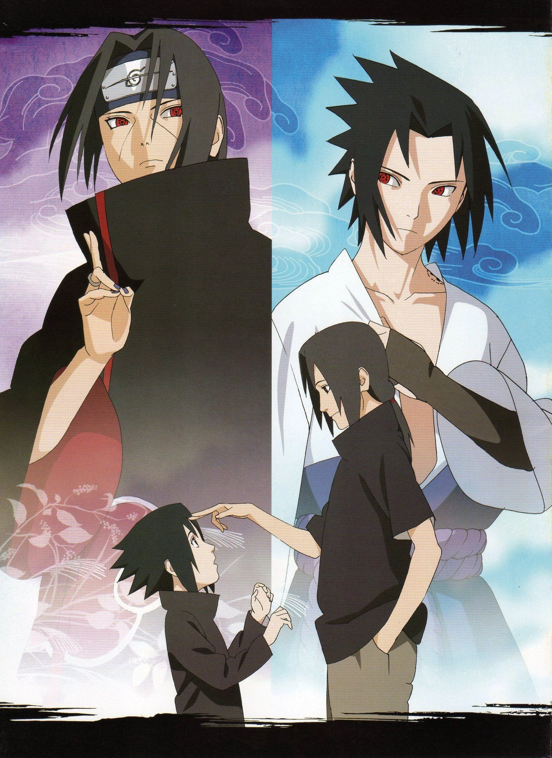 Free Download Naruto Itachi Carrying Sasuke Wallpaper Page 634428 (1865 x 2560)