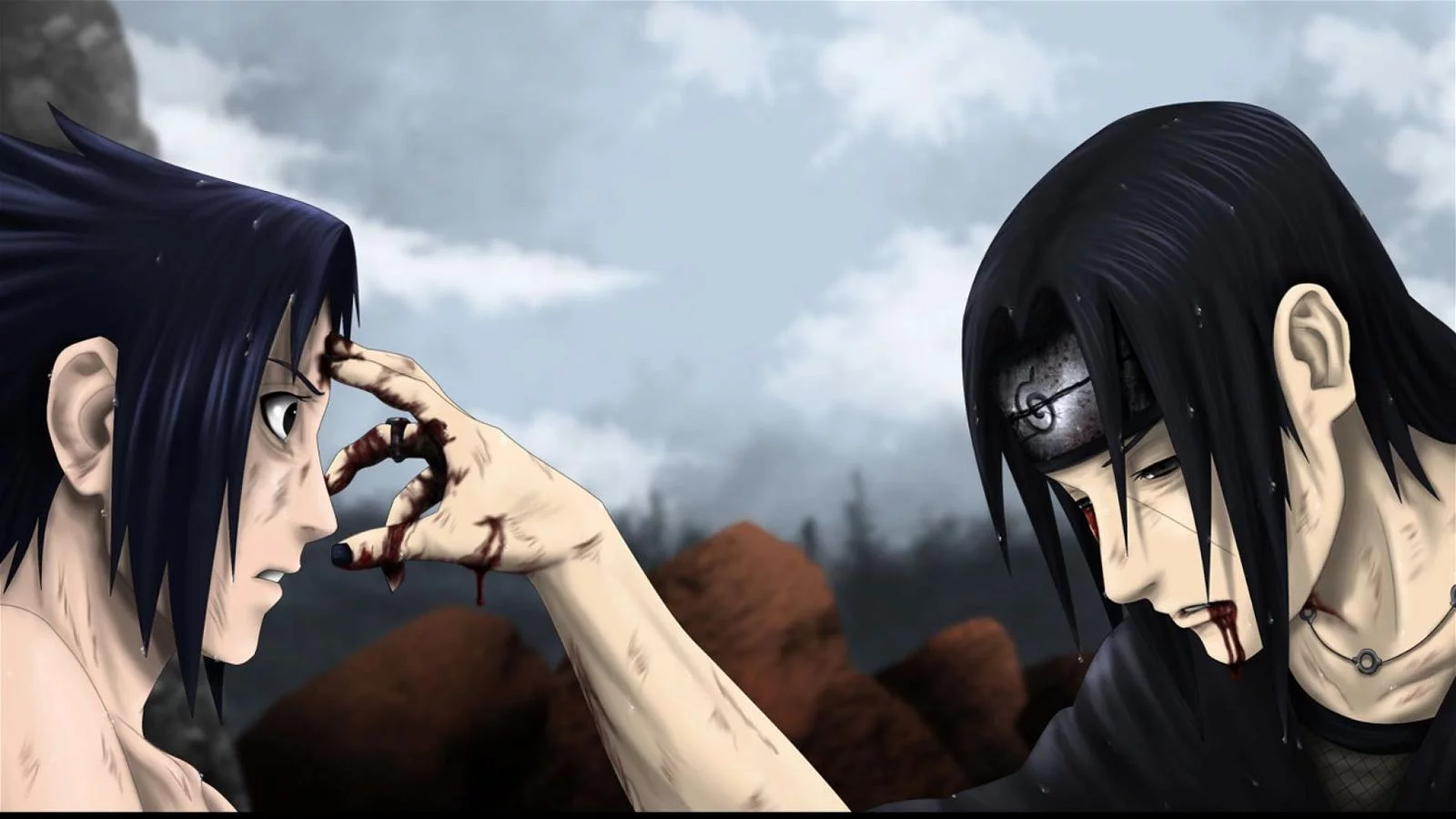 Free Download Naruto Itachi Carrying Sasuke Wallpaper Page 634471 (1600 x 900)