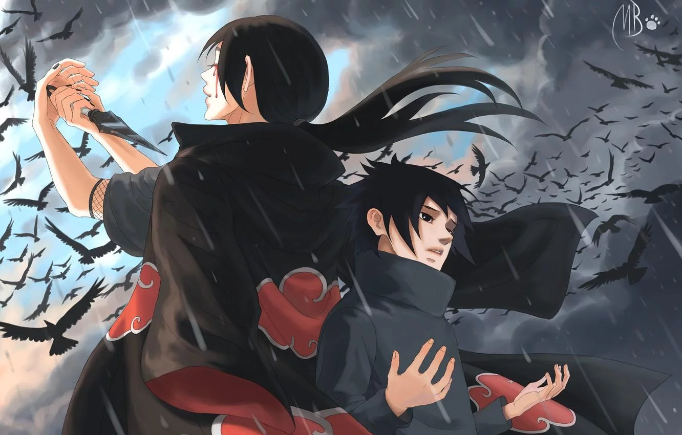 Free Download Naruto Itachi Carrying Sasuke Wallpaper Page 634480 (1332 x 850)