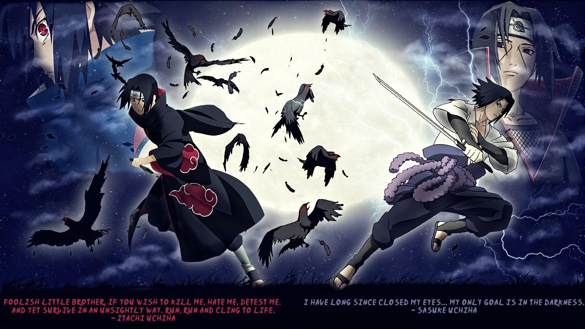 Free Download Naruto Shippuden Sasuke And Itachi Wallpaper Page 634486 (1920 x 1080)