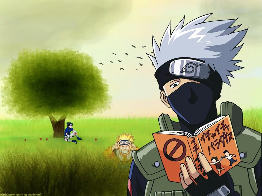 Free Download Naruto Kakashi Book Wallpaper Page 635670 (1024 x 768)