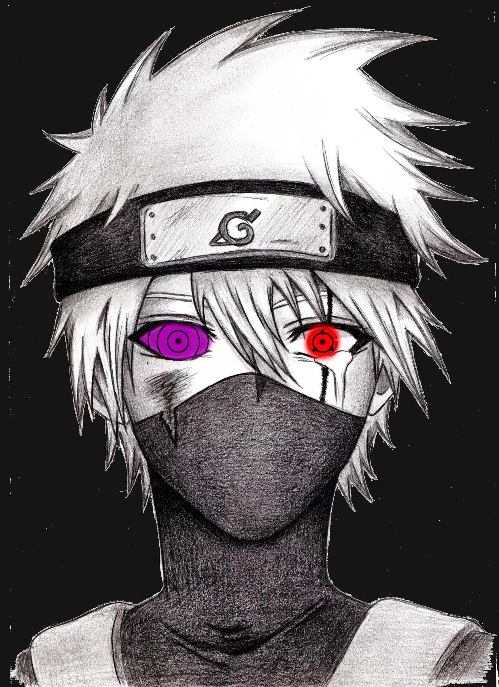 Free Download Naruto Kakashi Sharingan Wallpaper Page 640162 (1600 x 2202)