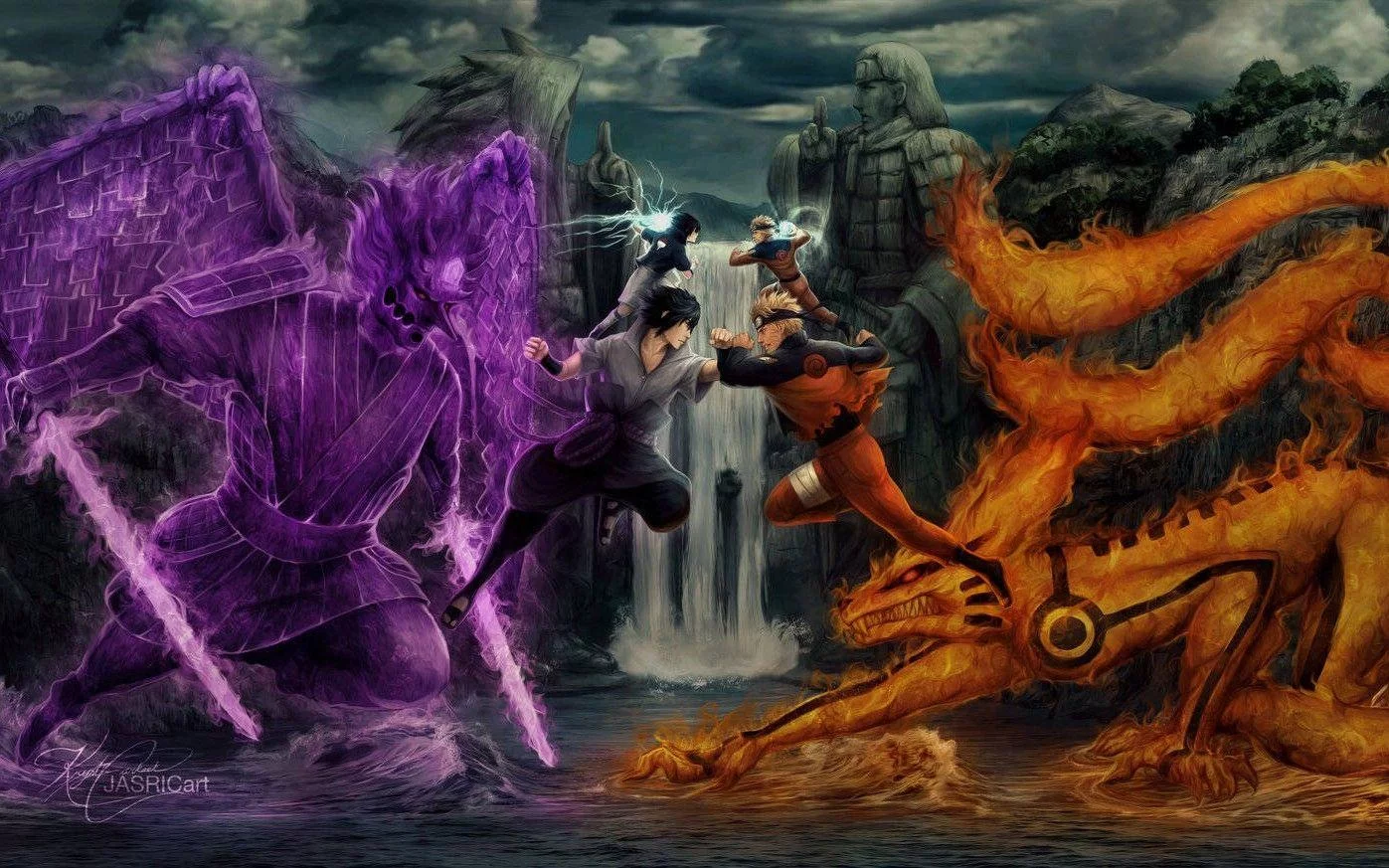 Free Download Naruto Vs Sasuke Dual Monitor Wallpaper Page 6402 (1397 x 873)