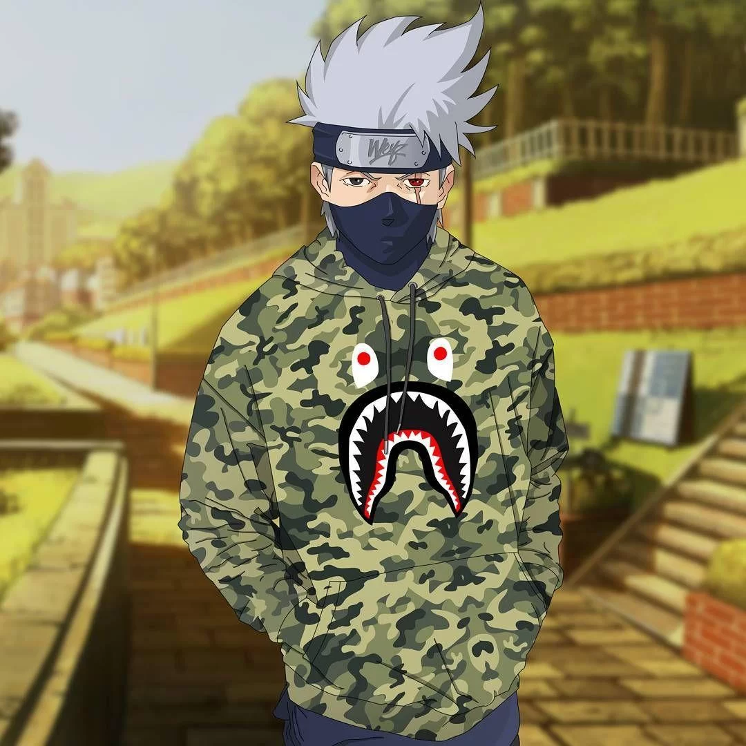 Free Download Naruto Kakashi Bape Wallpaper Page 641293 (1080 x 1080)
