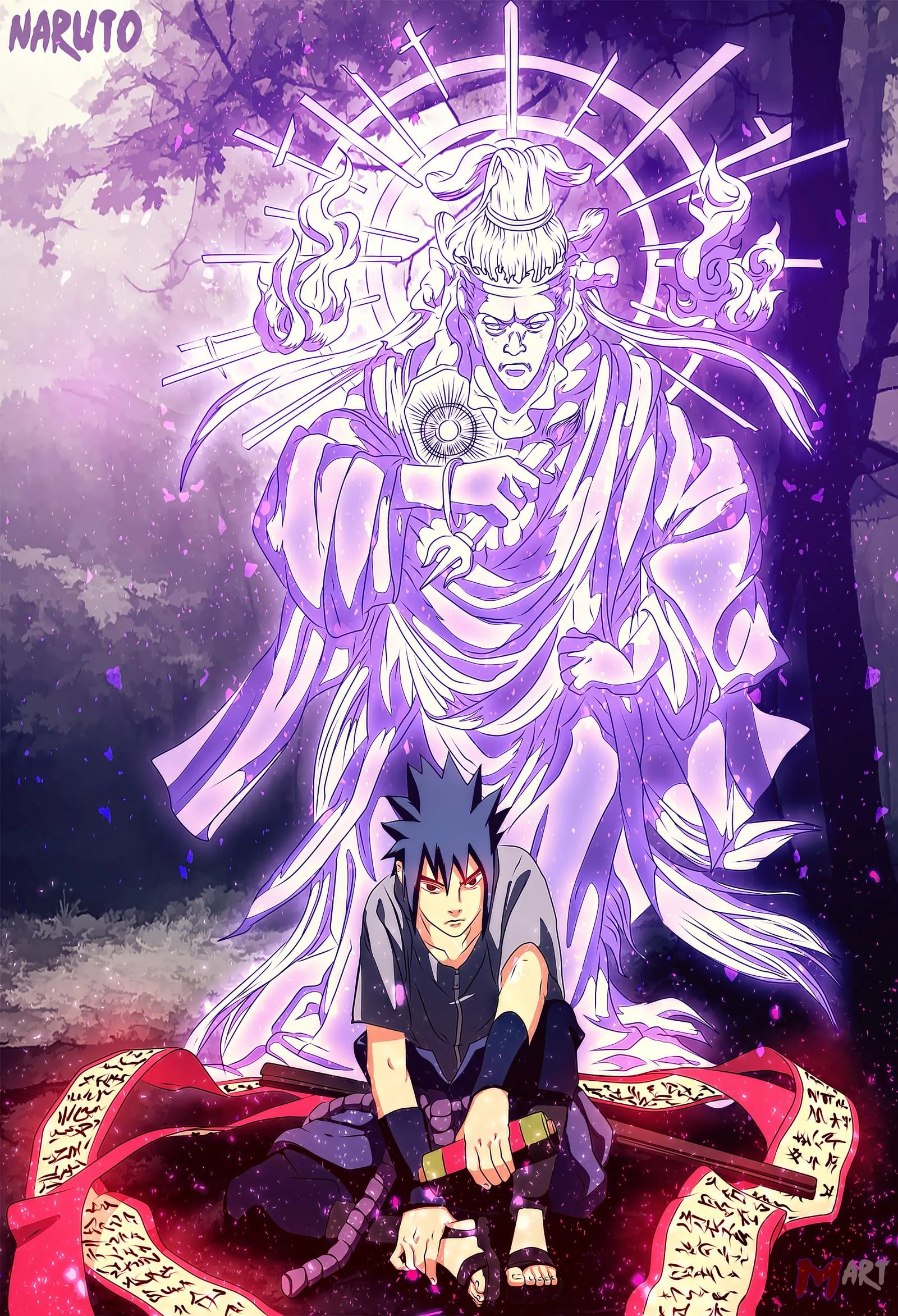 Free Download Naruto Kyuubi Mode Vs Sasuke Susanoo Wallpaper Page 648520 (1600 x 2344)