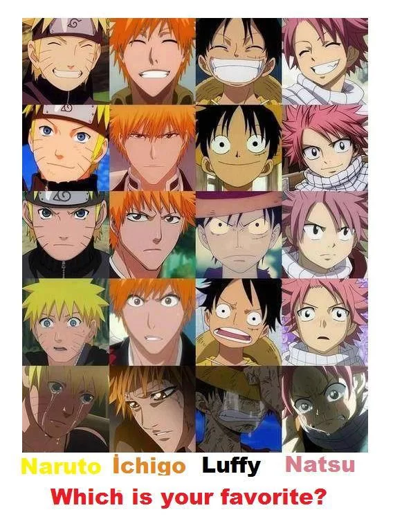 Free Download Natsu Naruto Ichigo Luffy Wallpaper Page 651332 (568 x 750)