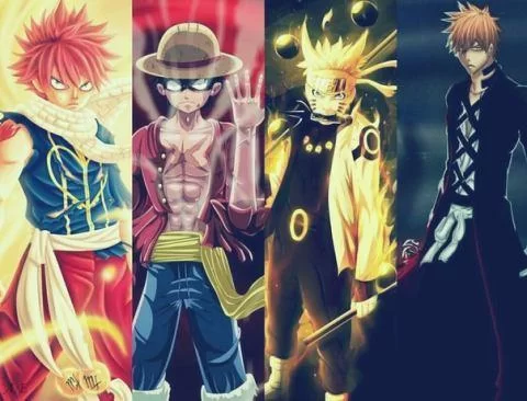 Free Download Naruto Ichigo Luffy Natsu Wallpaper Page 651345 (480 x 366)