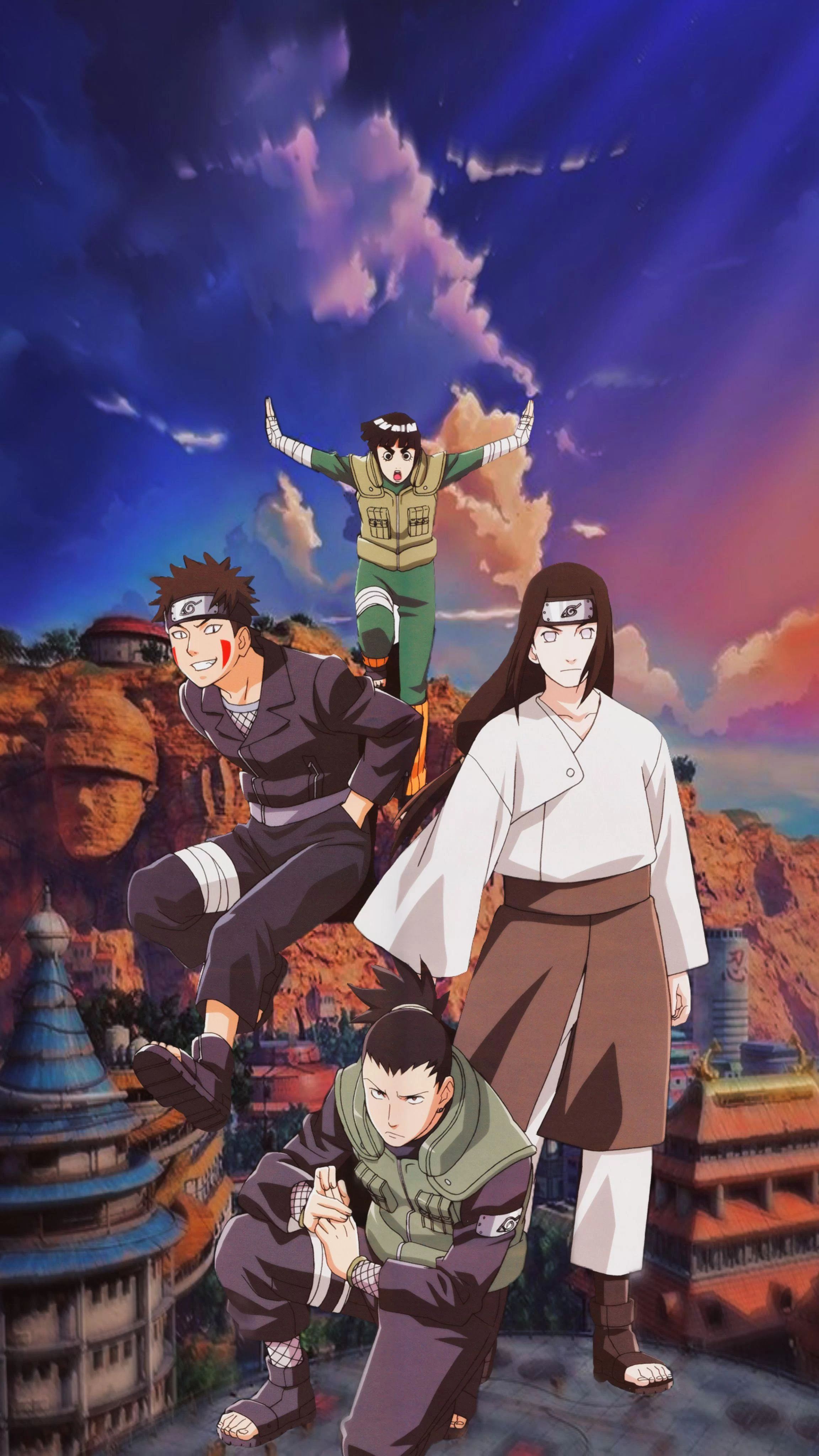 Free Download Naruto Kiba Shikamaru Choji Neji Wallpaper Page 653607 (2304 x 4096)