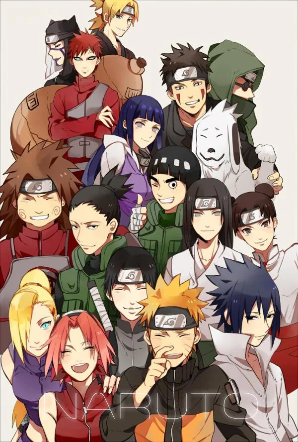Free Download Naruto Sasuke Gaara Neji And Hinata Wallpaper Page 653614 (600 x 888)