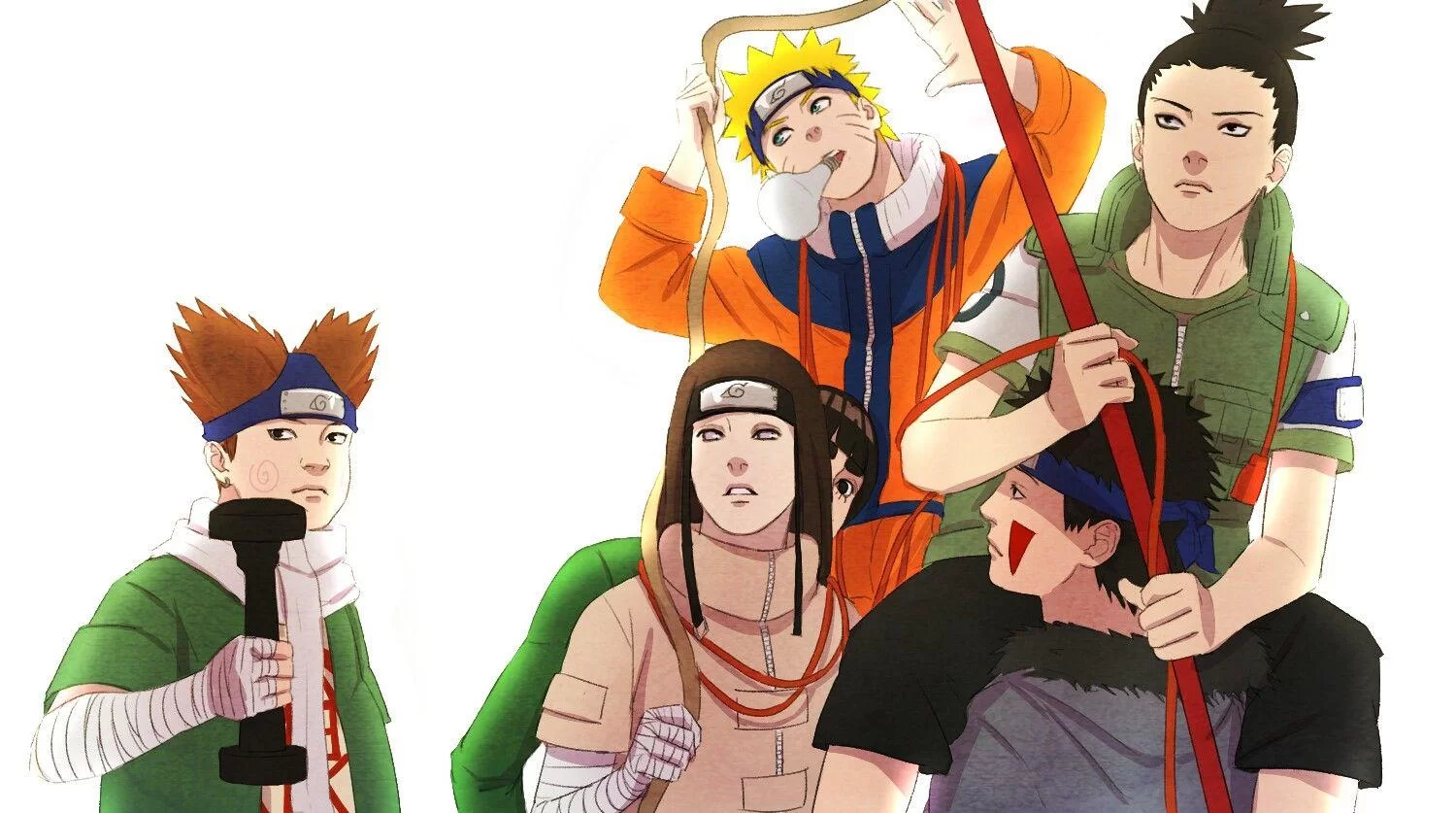 Free Download Naruto Kiba Shikamaru Choji Neji Wallpaper Page 653636 (1500 x 837)