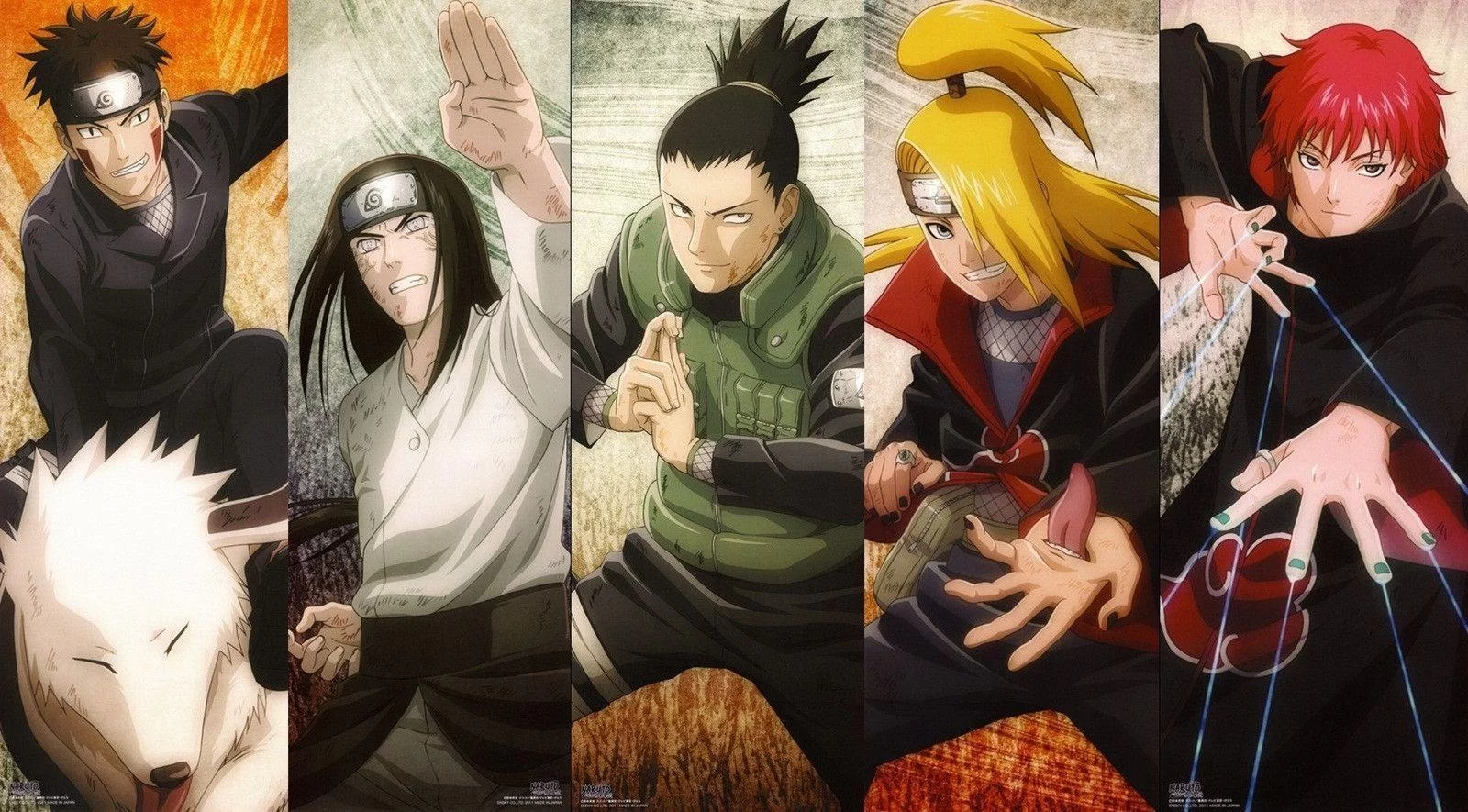 Free Download Naruto Kiba Shikamaru Choji Neji Wallpaper Page 653638 (1600 x 885)