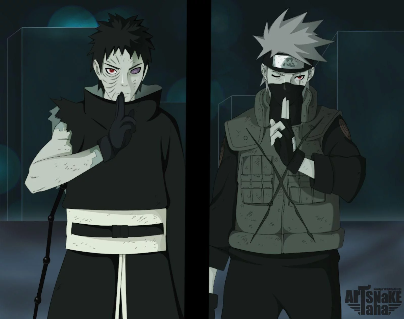 Free Download Naruto Wallpaper Kakashi And Obito Page 654 (1600 x 1261)