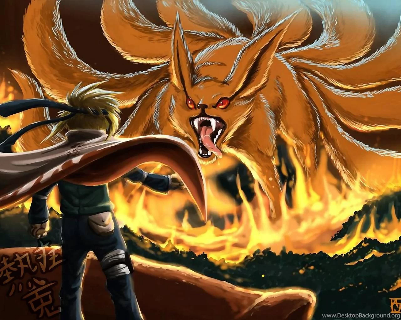 Free Download Naruto Kyuubi 4 Tails Wallpaper Page 666517 (1280 x 1024)