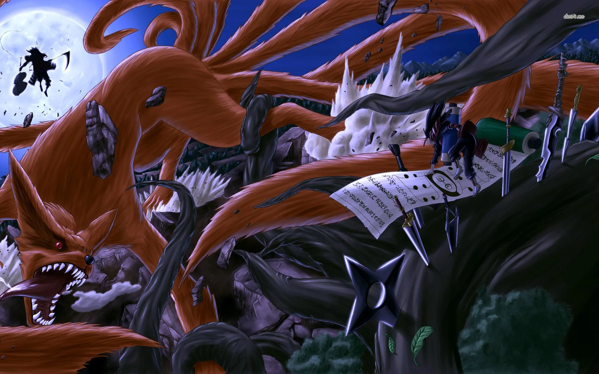 Free Download Naruto Lazy Kurama Wallpaper Hd Page 674107 (1920 x 1200)
