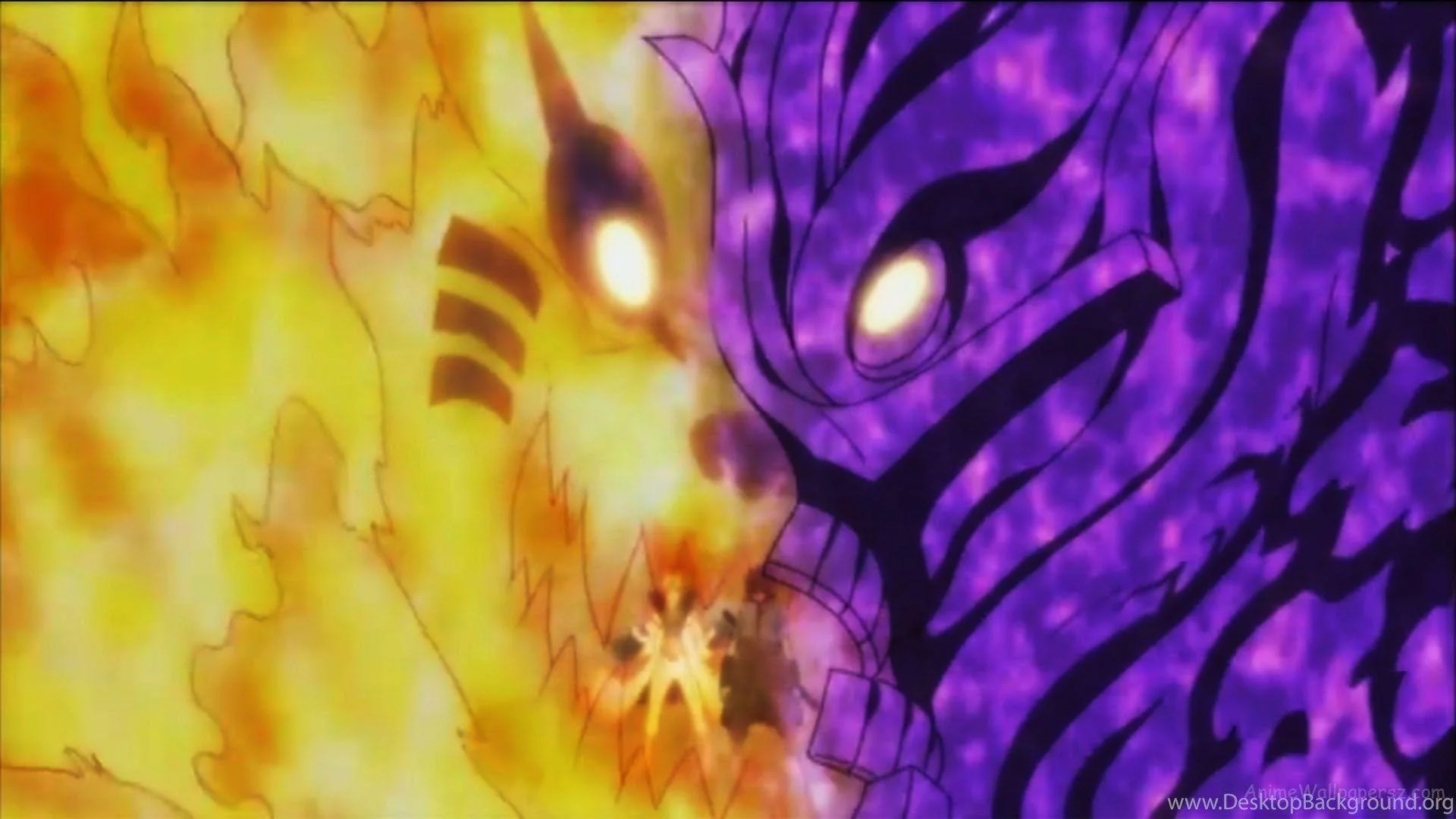 Free Download Naruto Kyuubi Mode Vs Sasuke Susanoo Wallpaper Page 675368 (1920 x 1080)