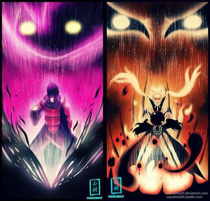 Free Download Naruto Kyuubi Mode Vs Sasuke Susanoo Wallpaper Page 675421 (720 x 687)
