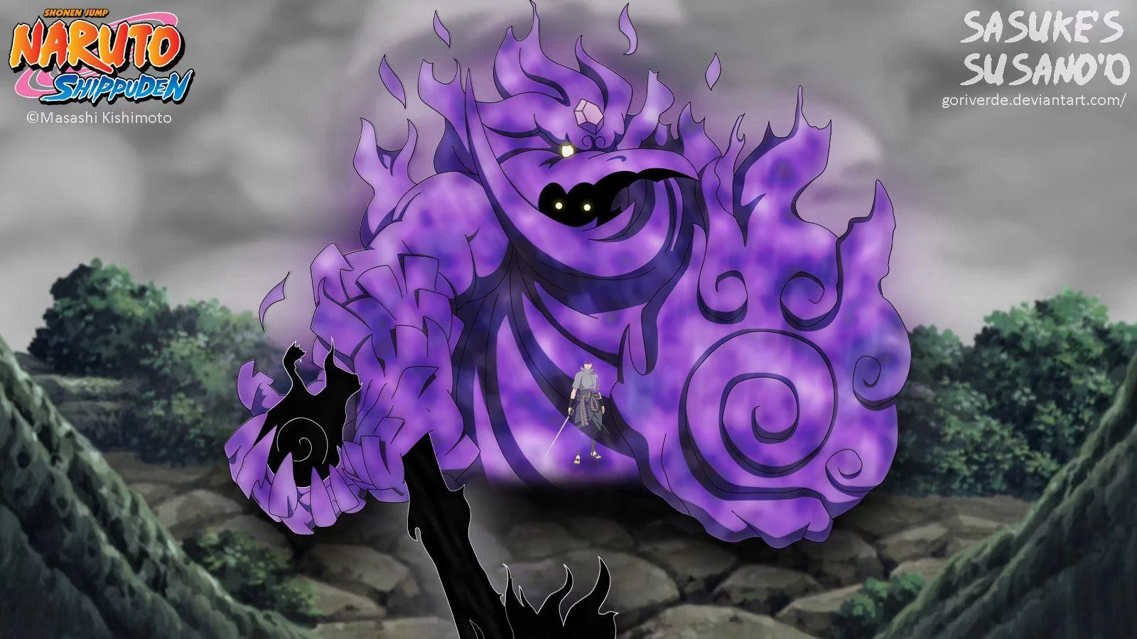 Free Download Naruto Kyuubi Mode Vs Sasuke Susanoo Wallpaper Page 675427 (1600 x 900)